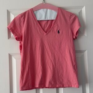 Ralph Lauren Pink V-Neck T-Shirt